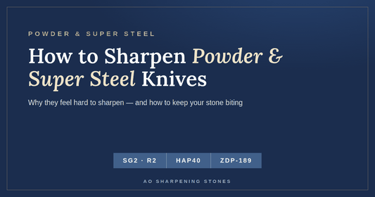 How to Sharpen Powder & Super Steel Knives (SG2, R2, HAP40, ZDP-189)
