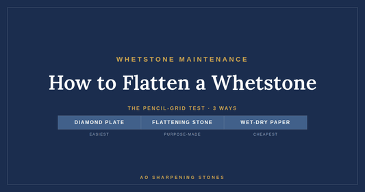 How to Flatten a Whetstone (and Why a Dished Stone Won't Sharpen)