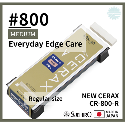 SUEHIRO NEW CERAX Whetstone | With Base (Size1 – Regular Size) — Coarse to Super Fine