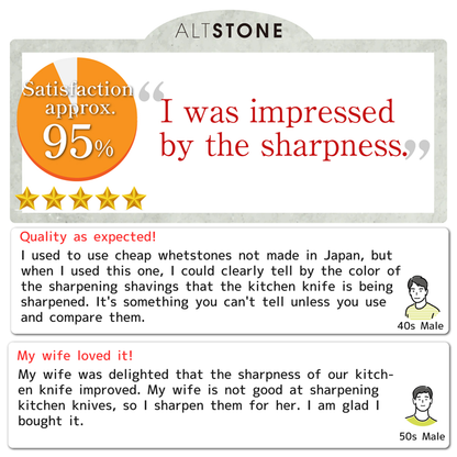 ALTSTONE FUKAMI Whetstone Sharpening stone without Nagura | Compact size | from JAPAN