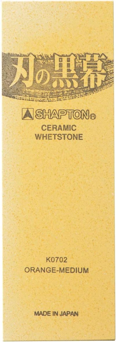 SHAPTON Kuromaku Orange #1000 Medium Grit Whetstone – Made in Japan Ceramic Sharpening Stone with Case from Japan