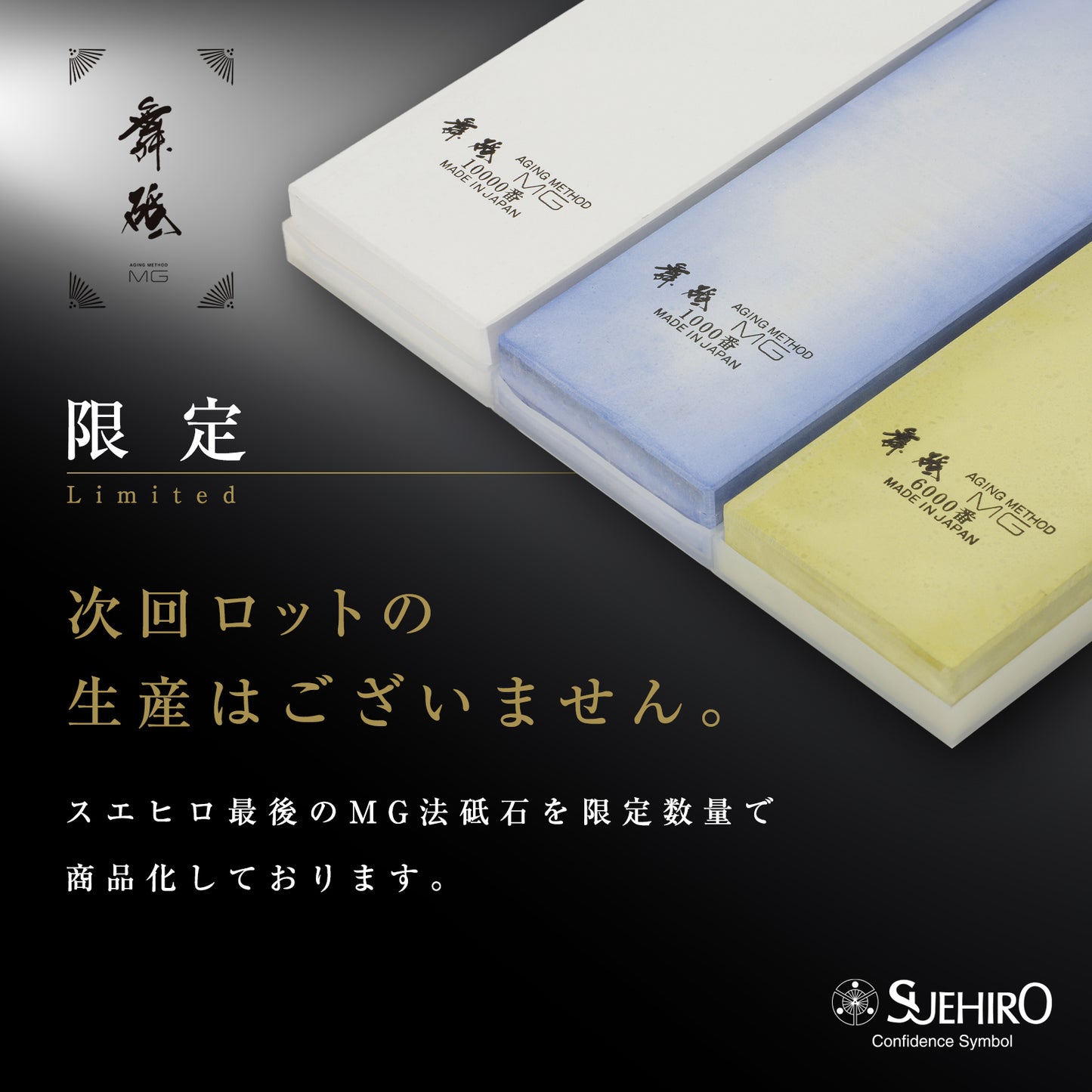 Suehiro Maido sharpening stone Limited Magnesia Whetstone ❘ Regular size ❘ from Japan
