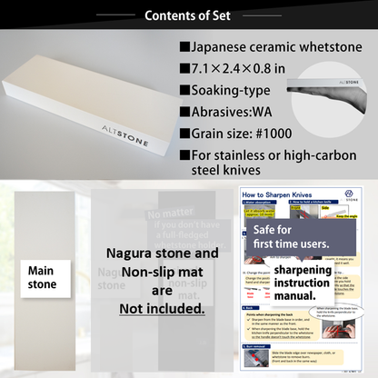 ALTSTONE FUKAMI Whetstone Sharpening stone without Nagura | Compact size | from JAPAN